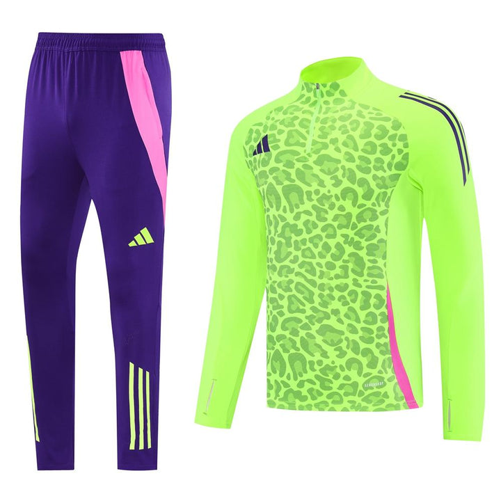 Conjunto treino Adidas - Verde Neon/Roxo