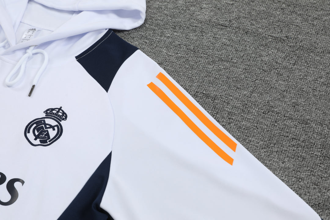 Conjunto Real Madrid 2024/25 Branco - Capuz