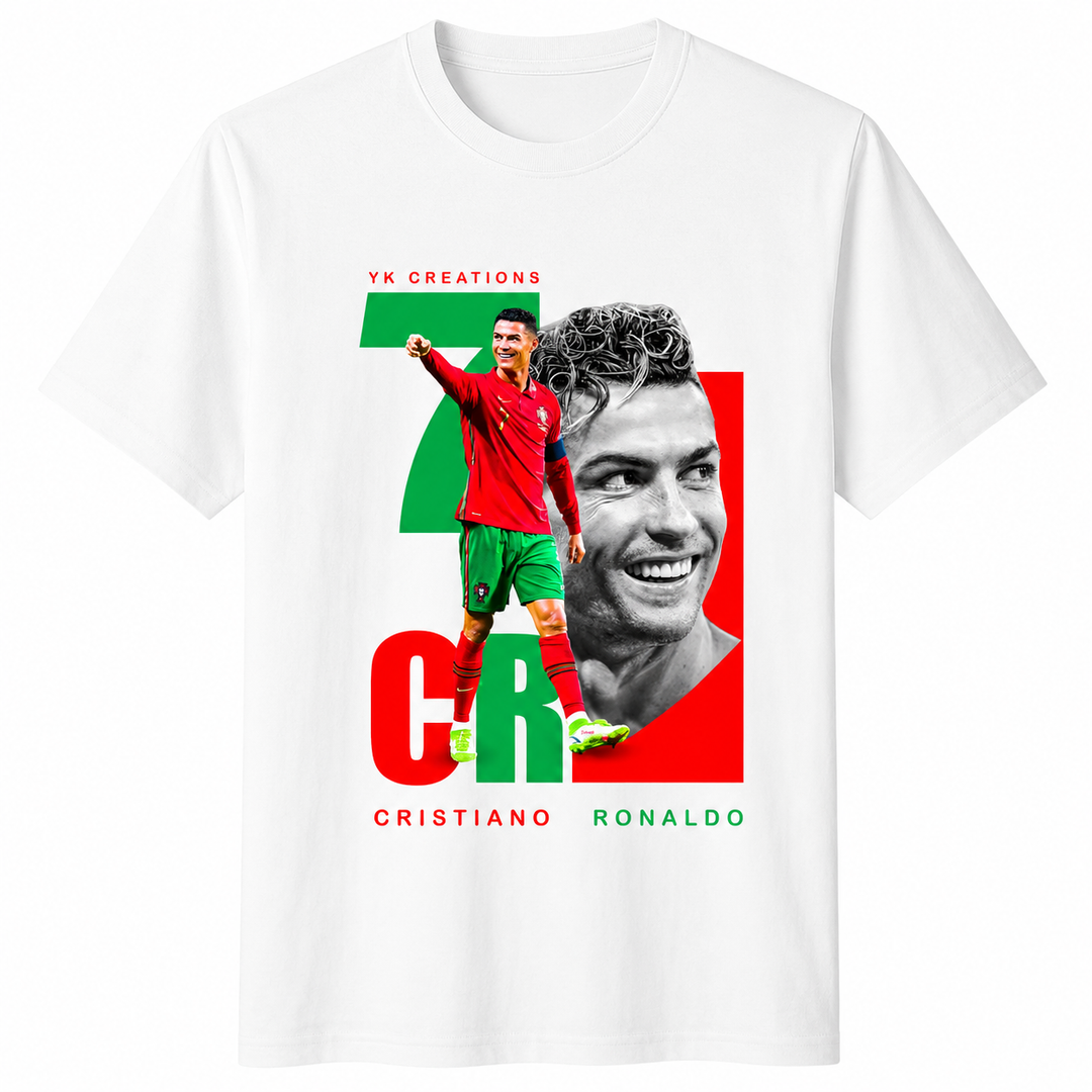 Camiseta CR7 Streetwear Masculina - Preto