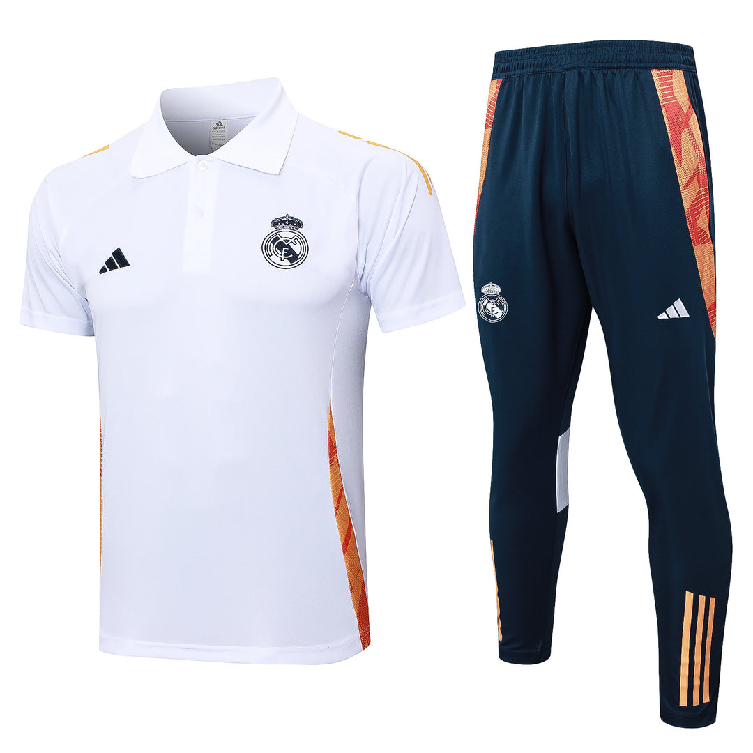 Kit Polo Real Madrid 24/25 - Branco