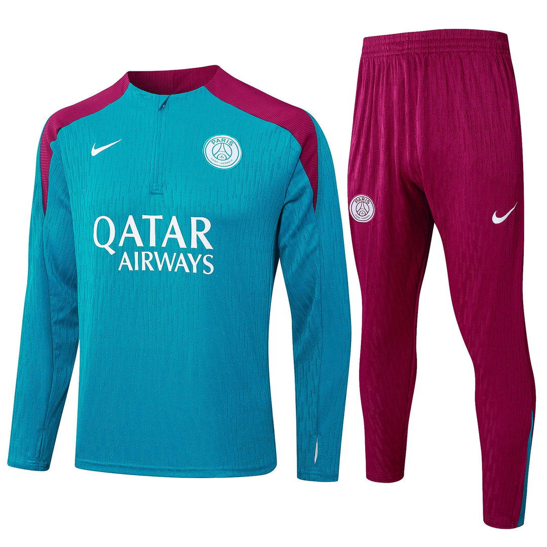 Conjunto Treino PSG 24/25 - Verde Água/Magenta