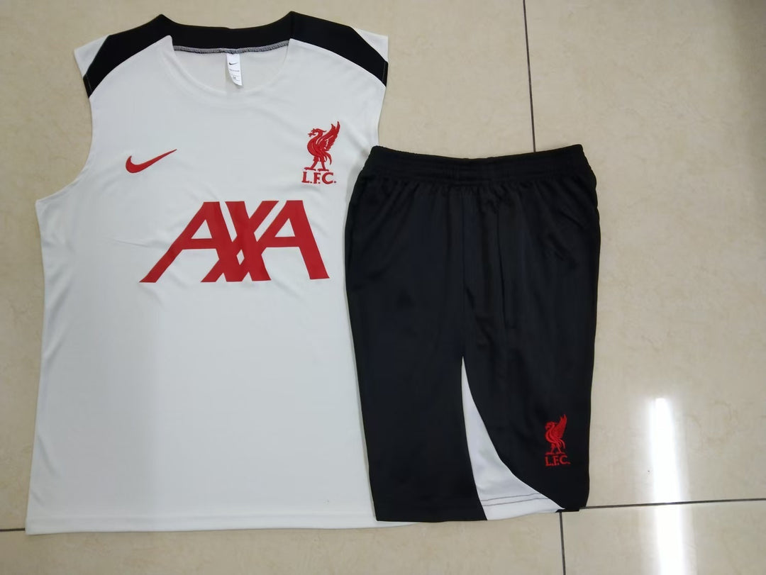 Kit Regata Liverpool 25/26 - Branco/Preto/Vermelho