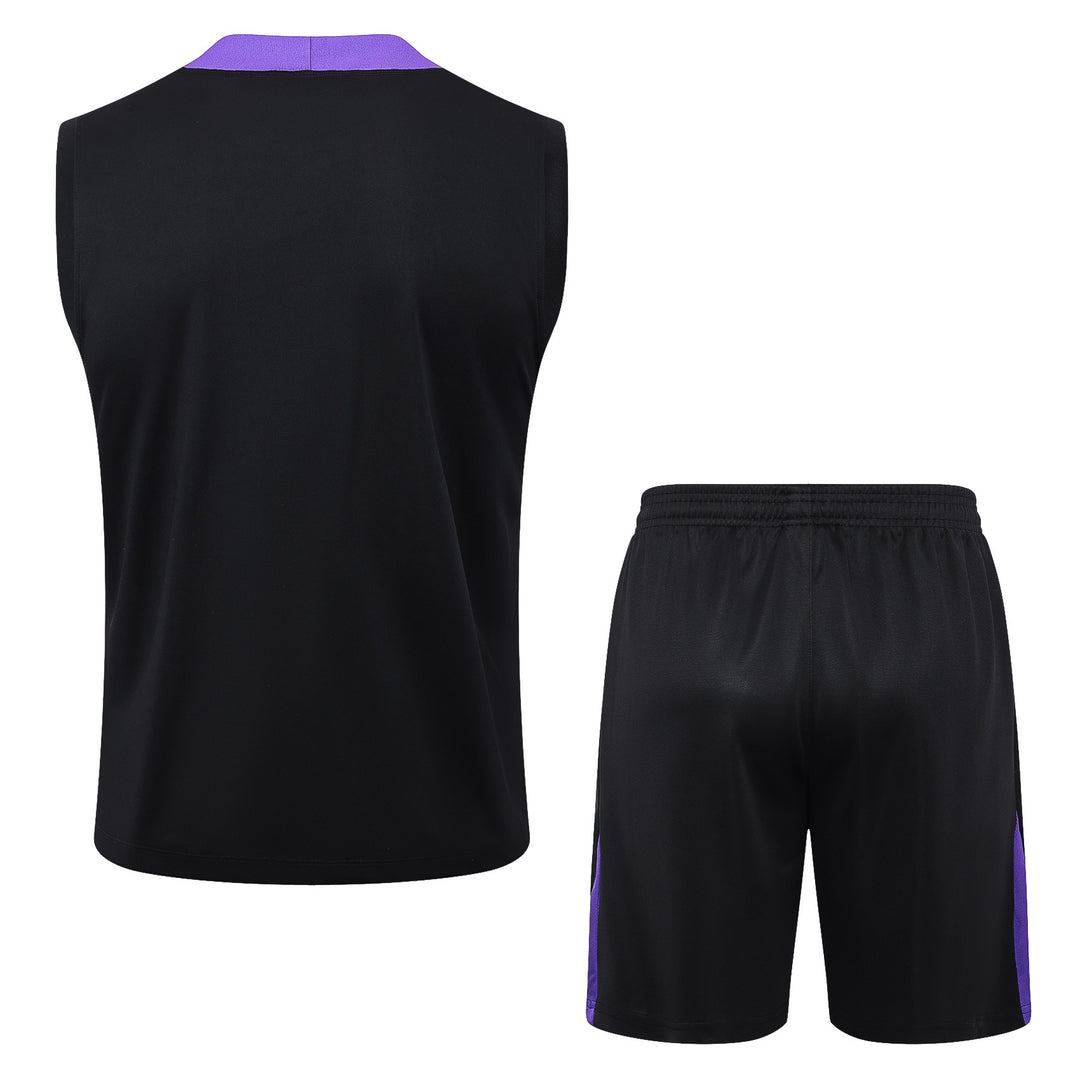 Kit Regata PSG 24/25 - Preto/Roxo/Rosa
