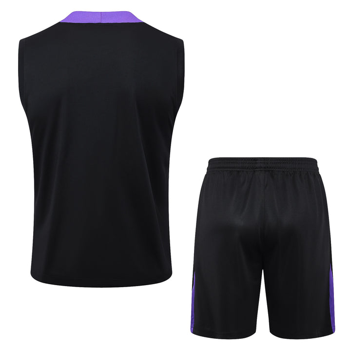 Kit Regata PSG 24/25 - Preto/Roxo/Rosa