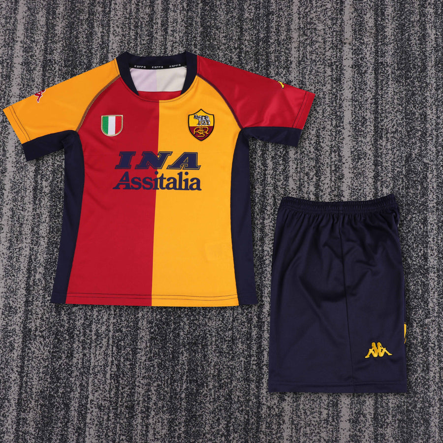 Camisa Retrô Roma 2001 Home Infantil – Belt Sports