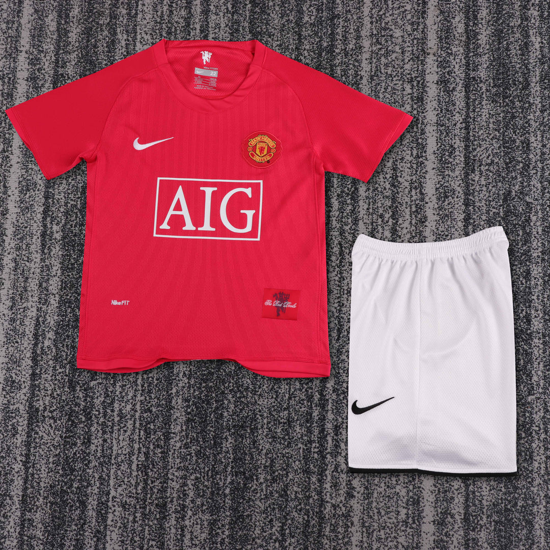 Camisa Retrô Manchester United 2007/08 Home Infantil – Belt Sports