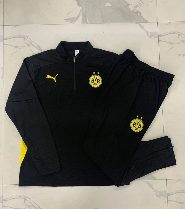 Conjunto Treino Borussia Dortmund 24/25 - Preto/Amarelo