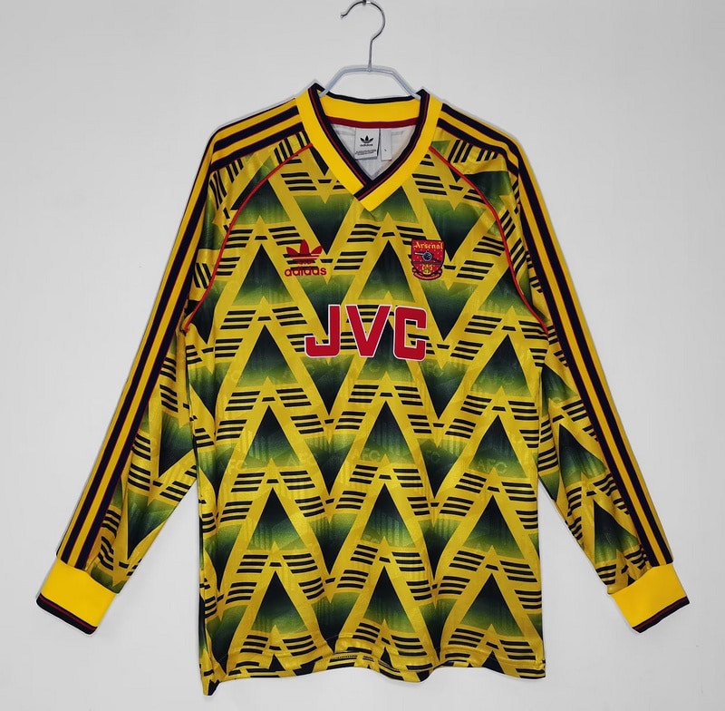 Camisa Retrô Arsenal 1991∕93 Manga longa