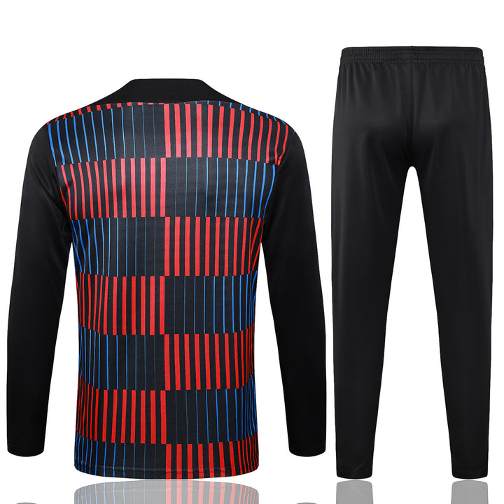 Conjunto Treino Barcelona 24/25 - Azul/Vermelho/Preto