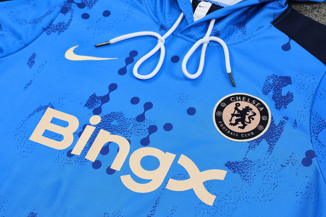 Blusão Chelsea 2024/25 Azul Claro II - Capuz