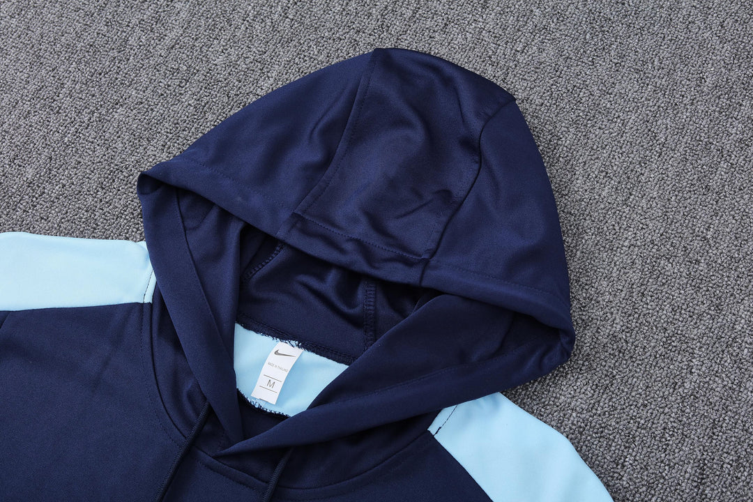 Conjunto França 2024/25 Azul Marinho - Capuz