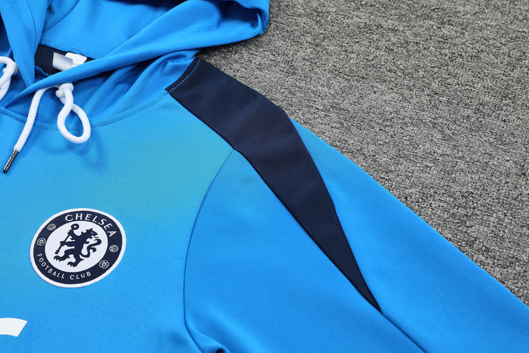 Conjunto Chelsea 2024/25 Azul Claro - Capuz