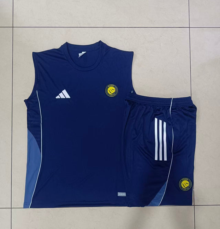 Kit Regata Al-Nassr 25/26 - Azul Marinho/Azul Aço