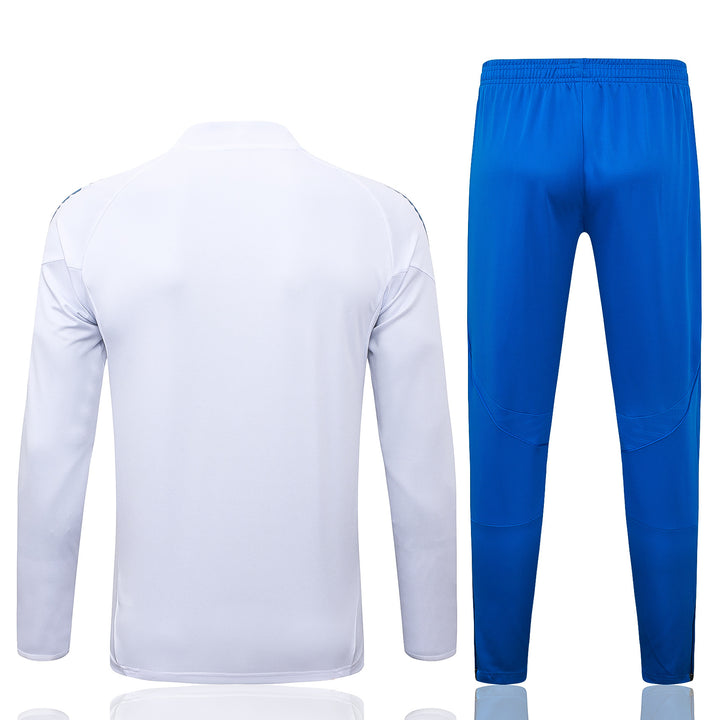 Conjunto Treino Real Madrid 25/26 - Branco/Azul Claro