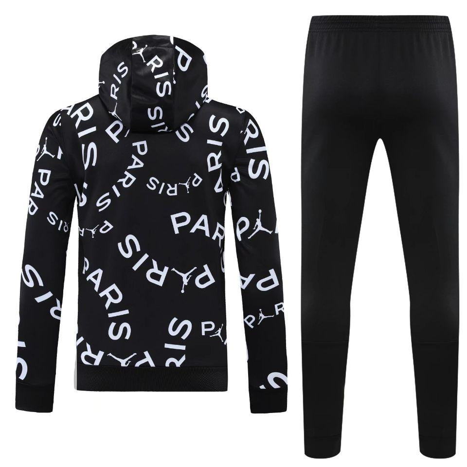 Conjunto PSG Preto/Branco - Capuz