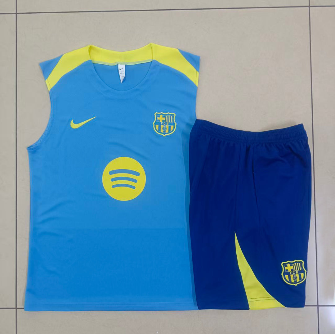 Kit Regata Barcelona 25/26 - Azul Capri/Amarelo/Azul Marinho