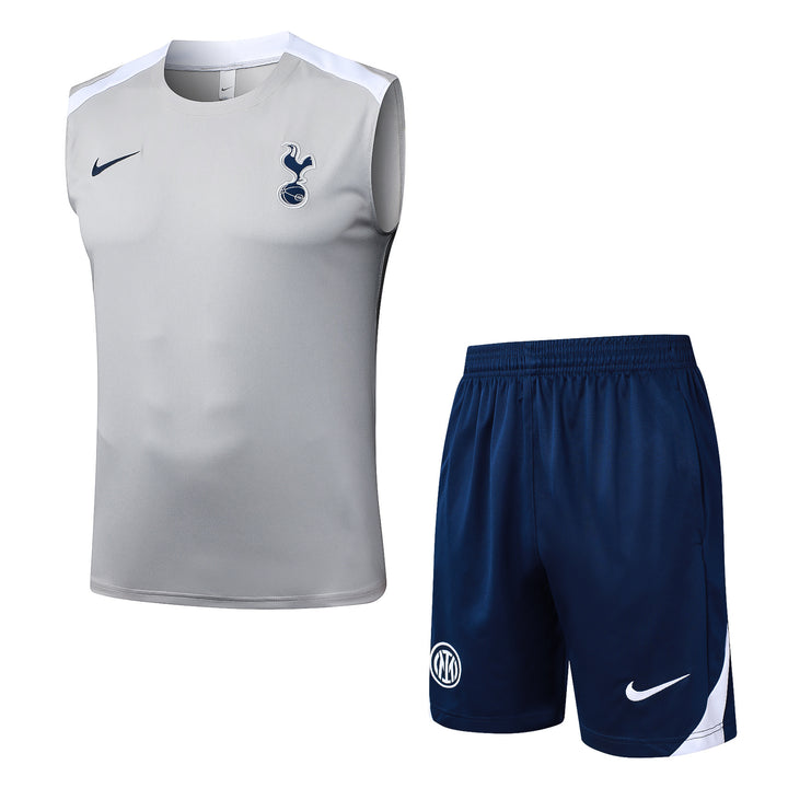 Kit Regata Tottenham 25/26 - Cinza Claro/Branco/Azul Marinho