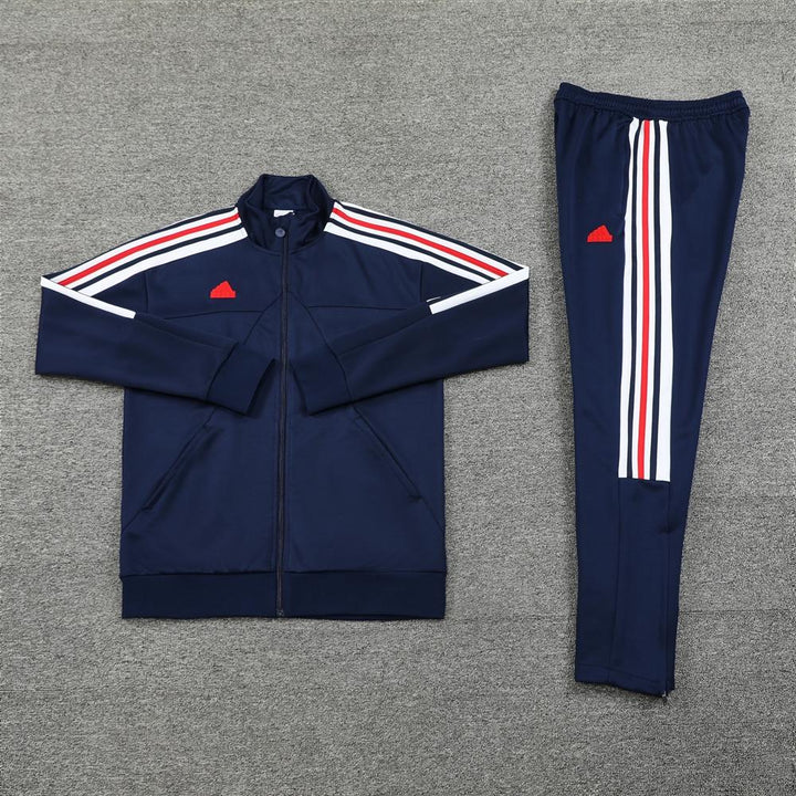 Conjunto Adidas - Azul Escuro/Vermelho