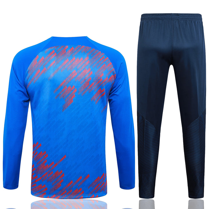 Conjunto Treino Barcelona 23/24 - Azul Claro/Vermelho