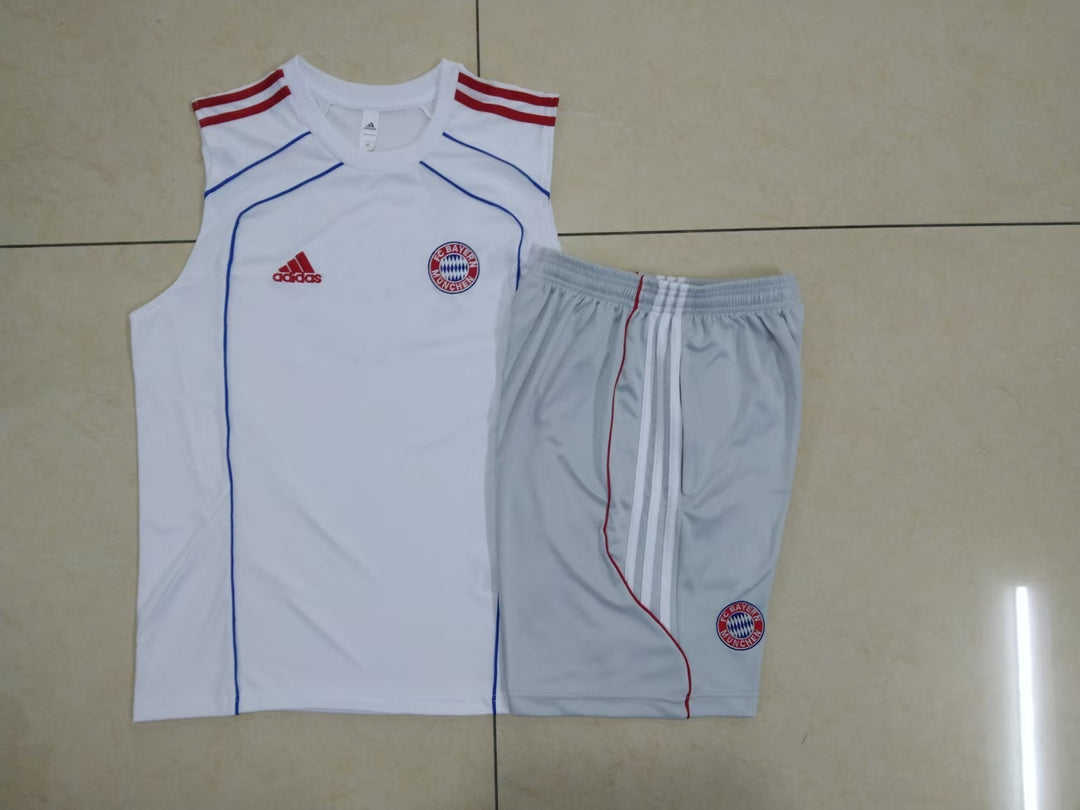 Kit Regata Bayern de Munique 25/26 - Branco/Cinza Claro/Azul