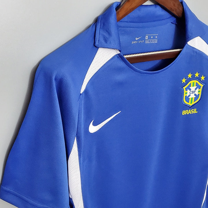 Camisa Retrô Brasil 2002 - Azul
