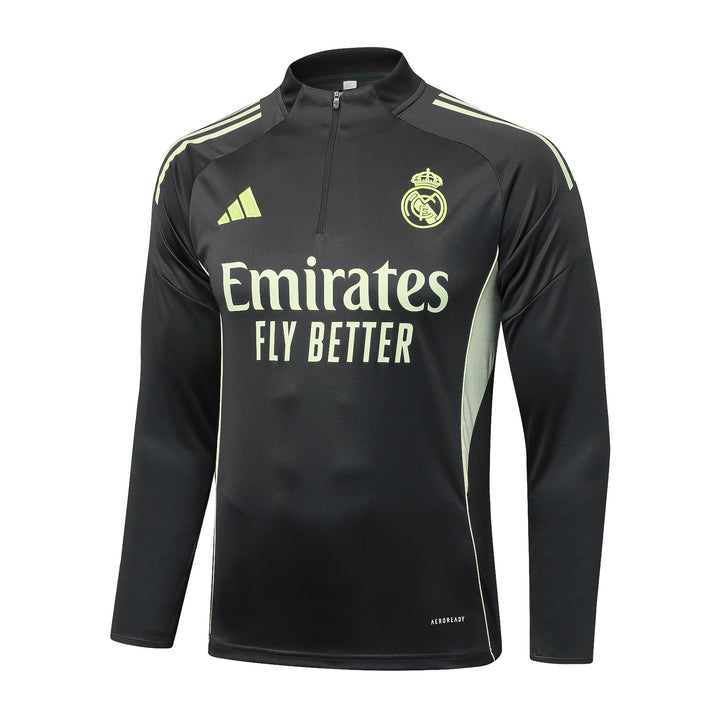 Blusão Real Madrid 2025/26 - Cinza/Verde Claro