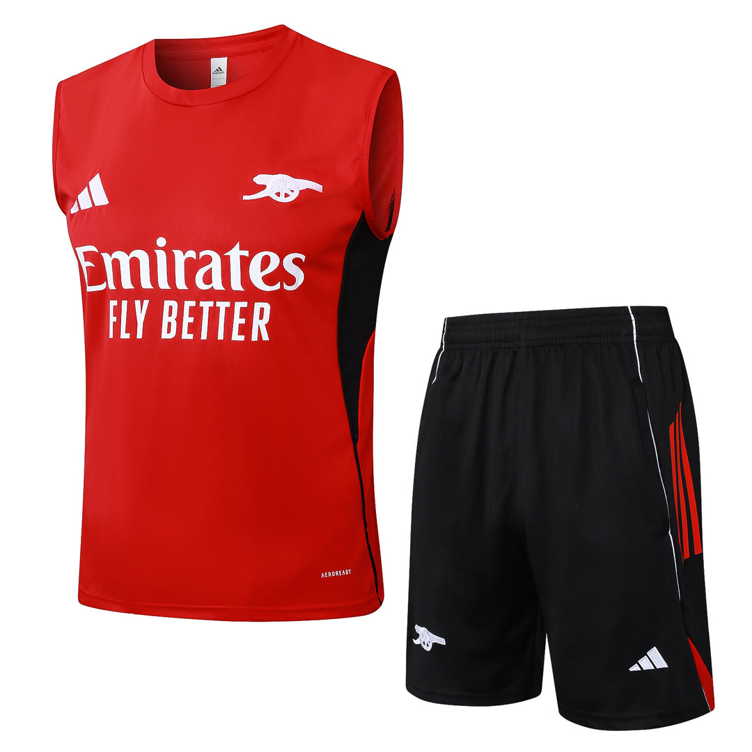 Kit Regata Arsenal 25/26 - Vermelho/Preto