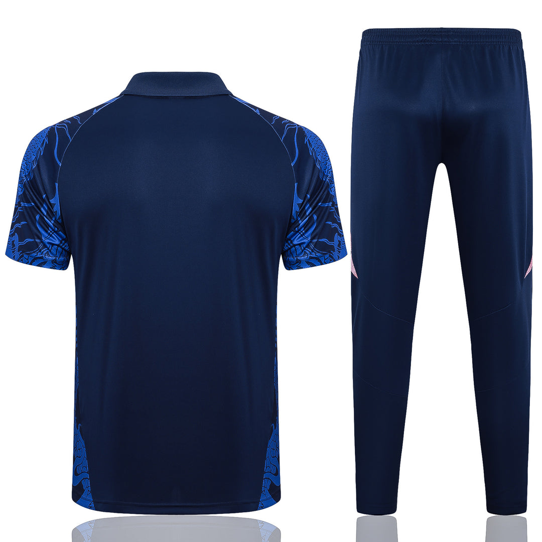 Kit Polo Real Madrid 24/25 - Dragão Azul Royal