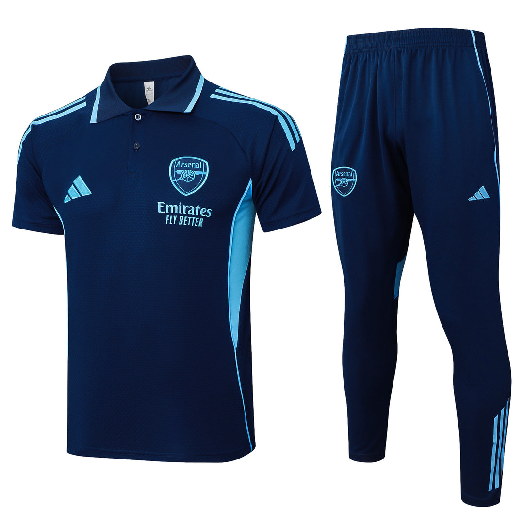 Kit Polo Arsenal 25/26 - Azul Marinho