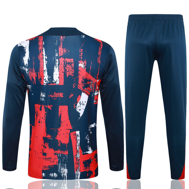 Conjunto Treino PSG 24/25 - Azul Marinho/Vermelho