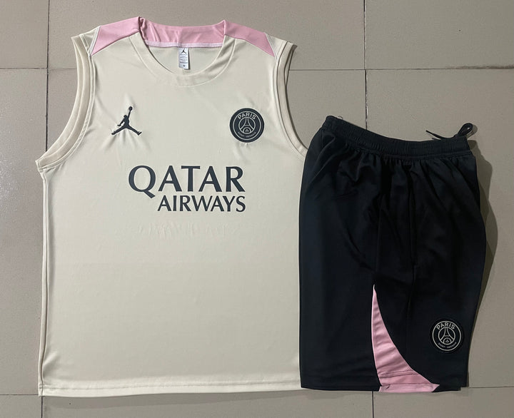 Kit Regata PSG 24/25 - Creme/Rosa/Preto