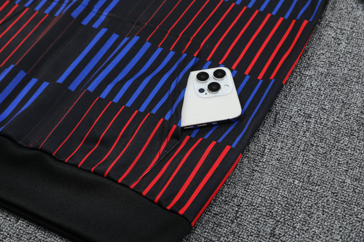 Conjunto Barcelona 2024/25 Preto - Capuz