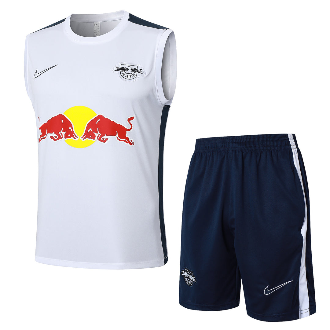 Kit Regata RB Leipzig 23/24 - Branco/Azul Marinho