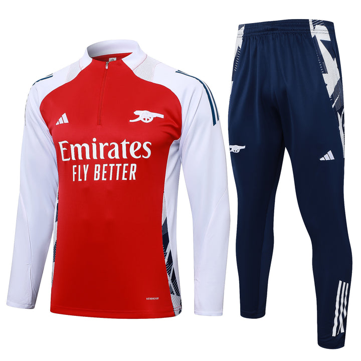 Conjunto Treino Arsenal 24/25 - Vermelho/Branco/Azul Marinho