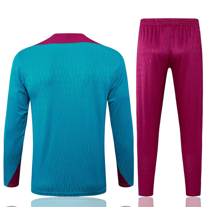 Conjunto Treino PSG 24/25 - Verde Água/Magenta