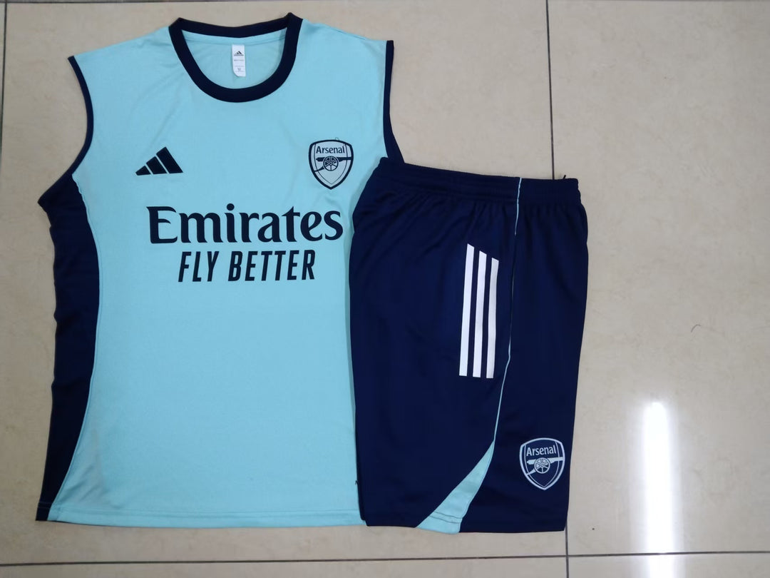 Kit Regata Arsenal 25/26 - Verde Água/Azul Marinho