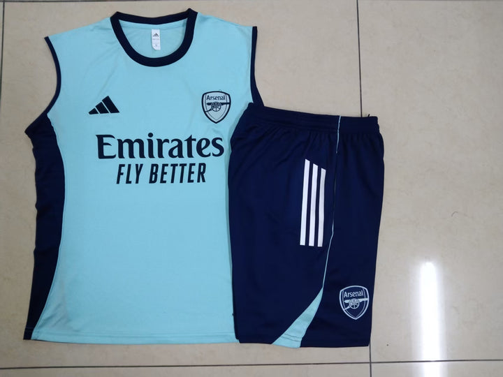 Kit Regata Arsenal 25/26 - Verde Água/Azul Marinho