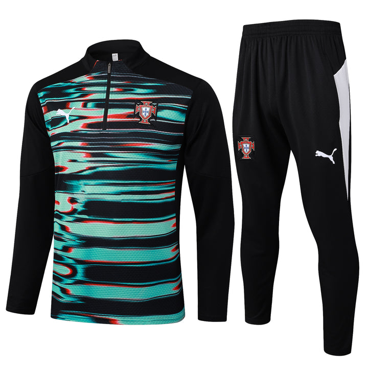 Conjunto Treino Arsenal 25/26 - Preto/Mesclado Turquesa