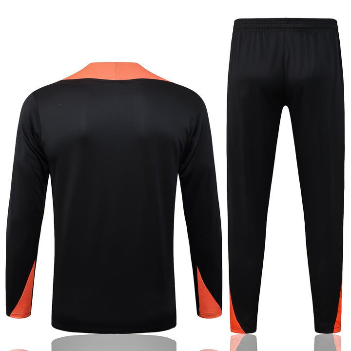 Conjunto Treino Brasil 25/26 - Preto/Salmão