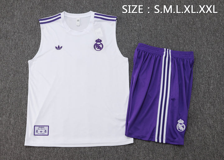 Kit Regata Real Madrid 25/26 - Branco/Azul