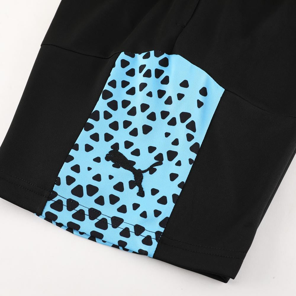 Short Treino Puma - Preto/Azul Claro