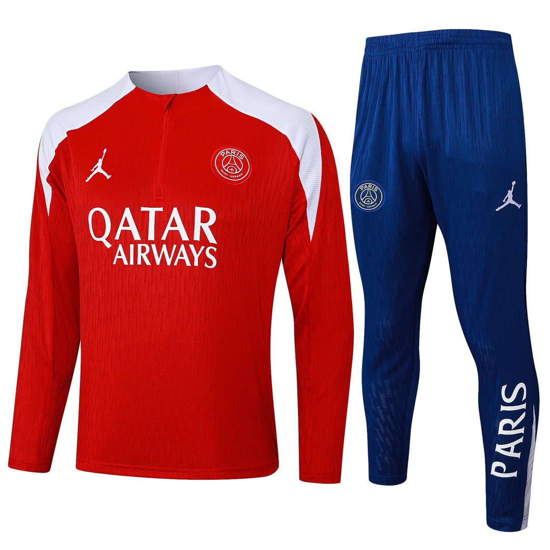 Conjunto Treino Barcelona 25/26 - Vermelho/Azul Marinho