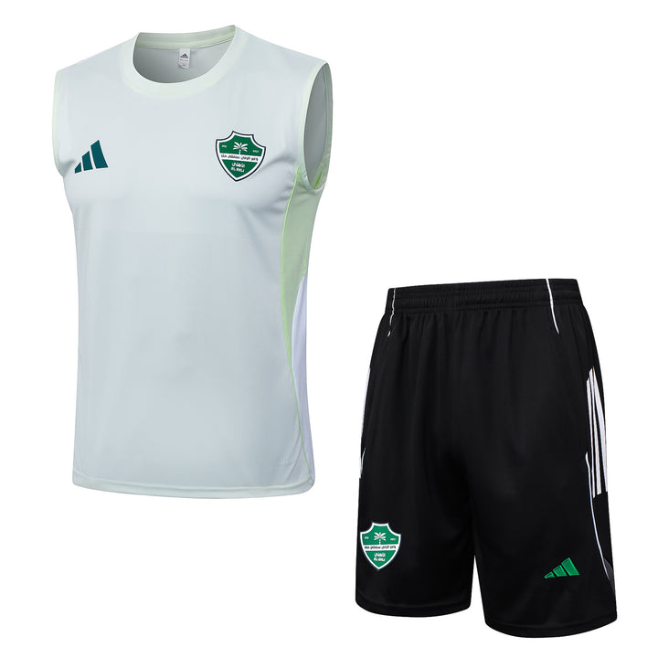 Kit Regata Al-Ahli Saudi 25/26 - Branco/Menta Suave/Preto