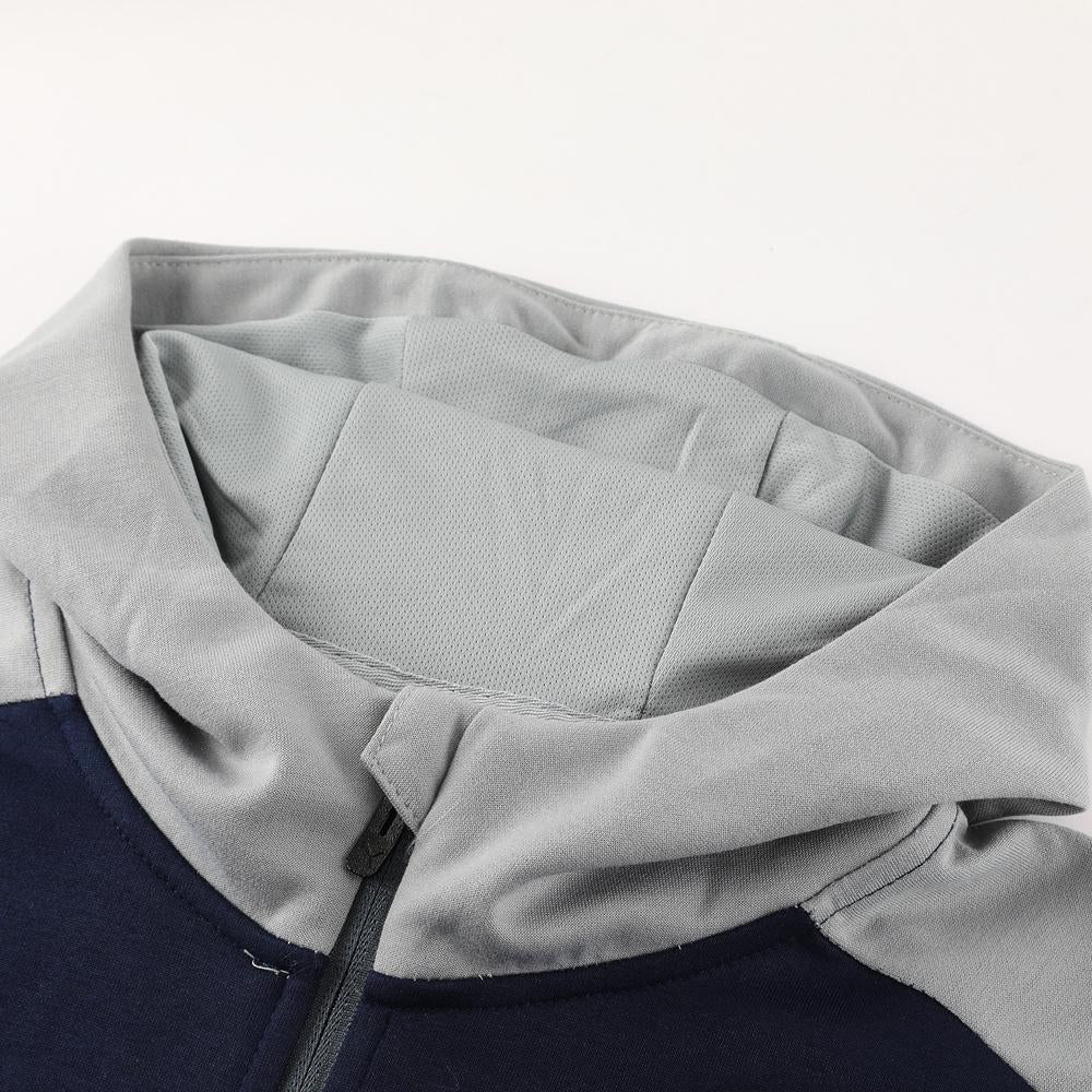 Conjunto Puma Tech Fleece - Azul Escuro/Cinza