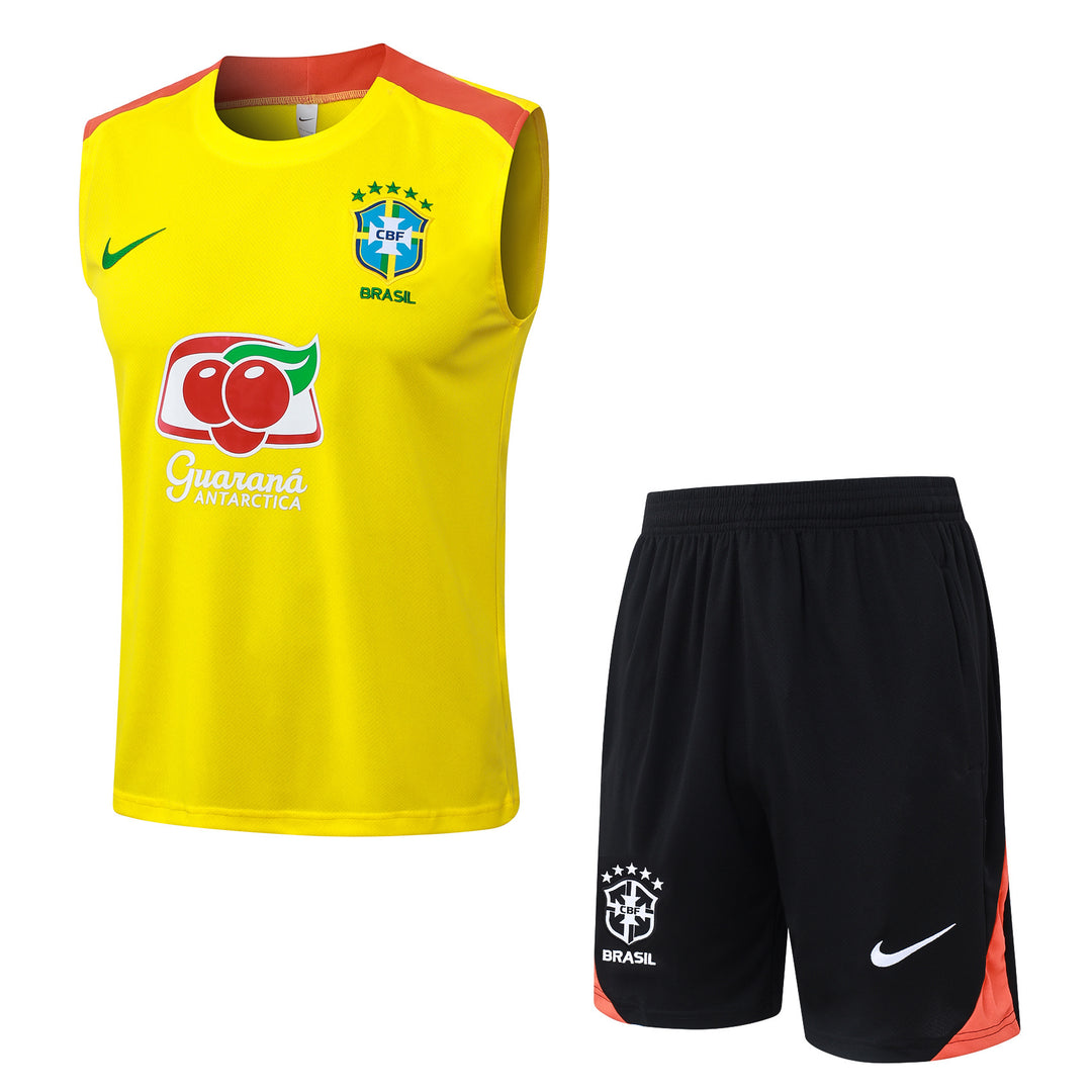 Kit Regata Brasil 25/26 - Amarelo/Laranja/Preto