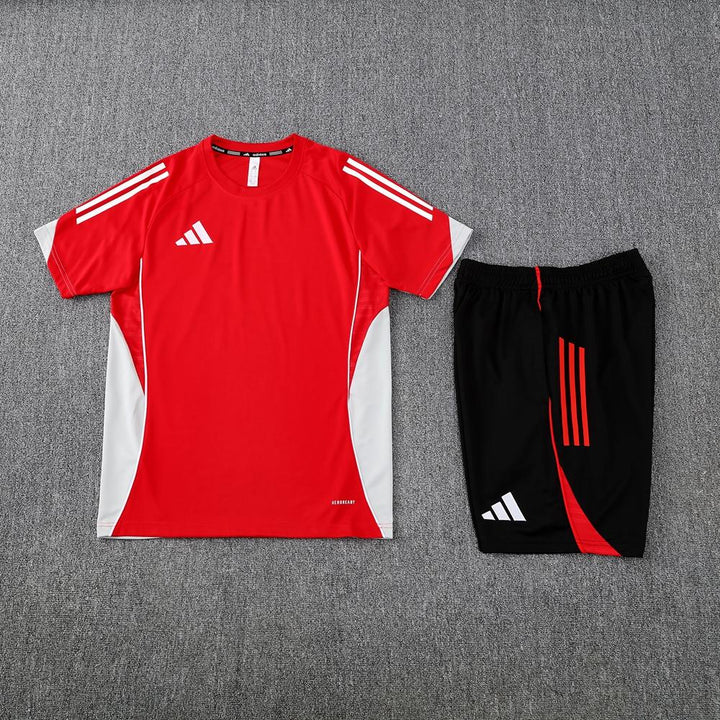 Kit Adidas - Vermelho/Cinza