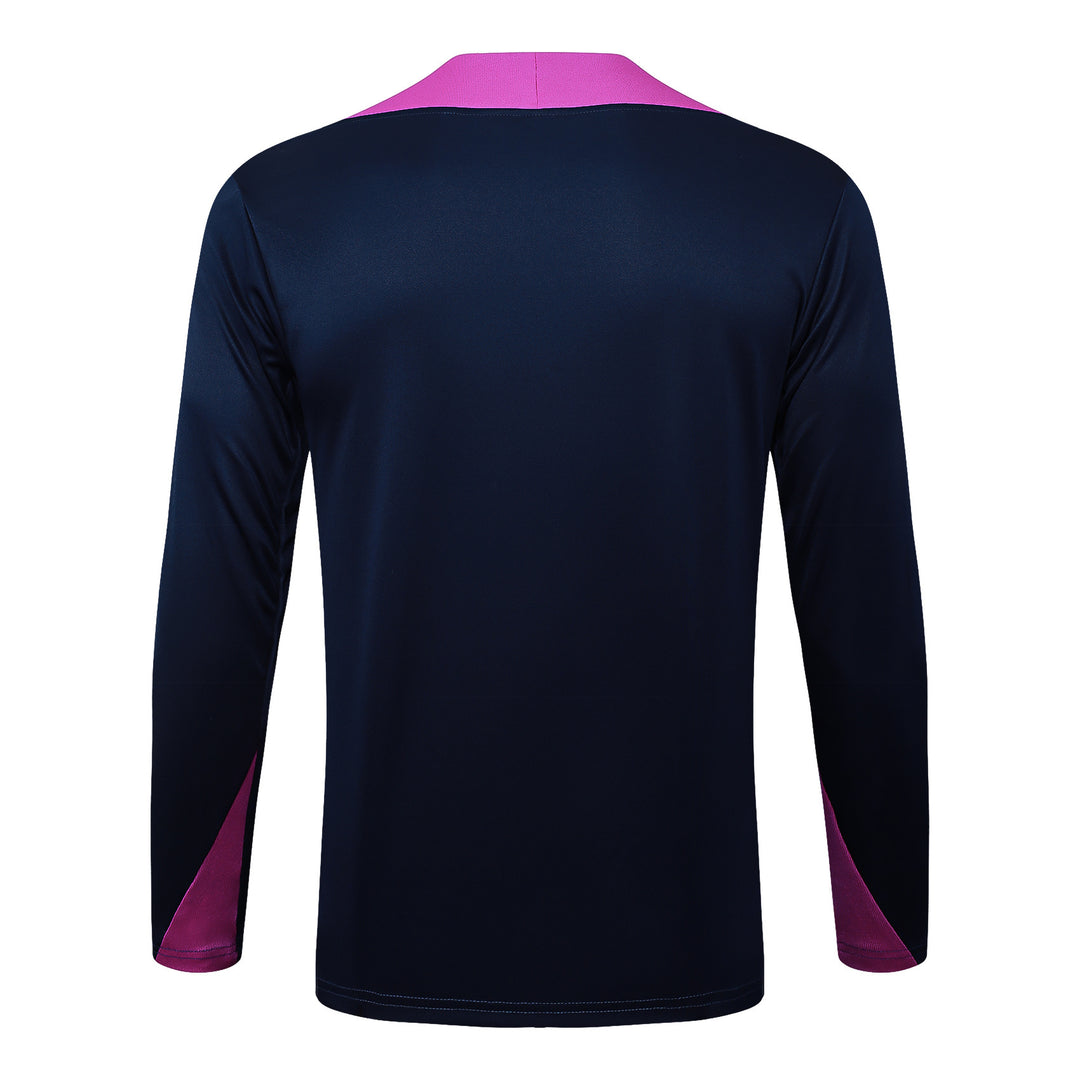 Blusão Barcelona 2025/26 - Rosa Choque/Azul Marinho II
