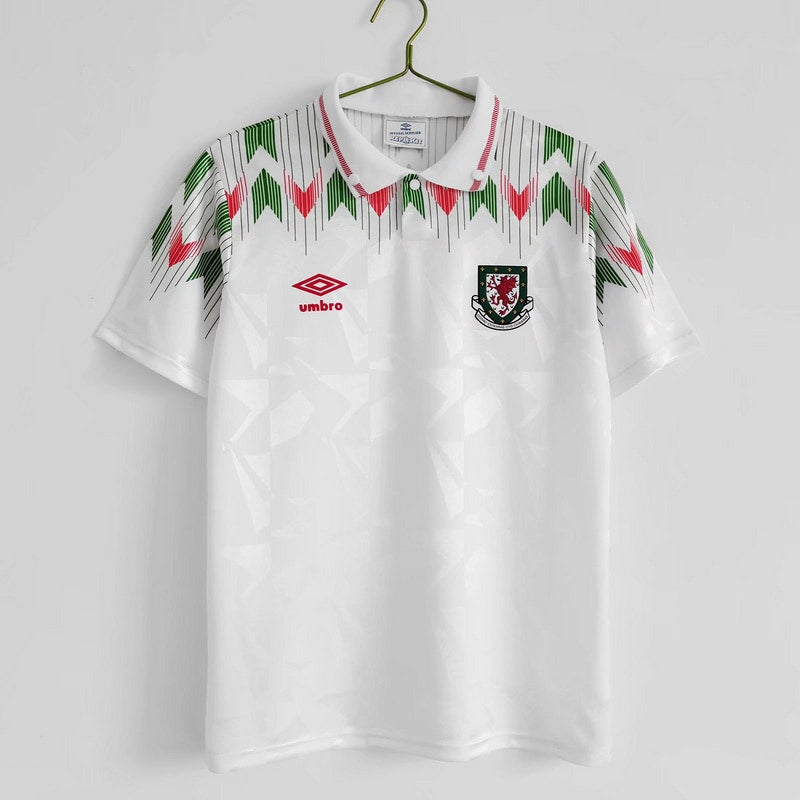 Camisa Retrô País de Gales 1990∕92 Away