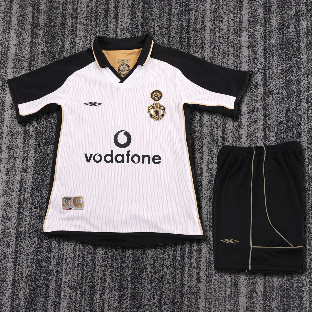 Camisa Retrô Manchester United 2001/02 Away Infantil – Belt Sports