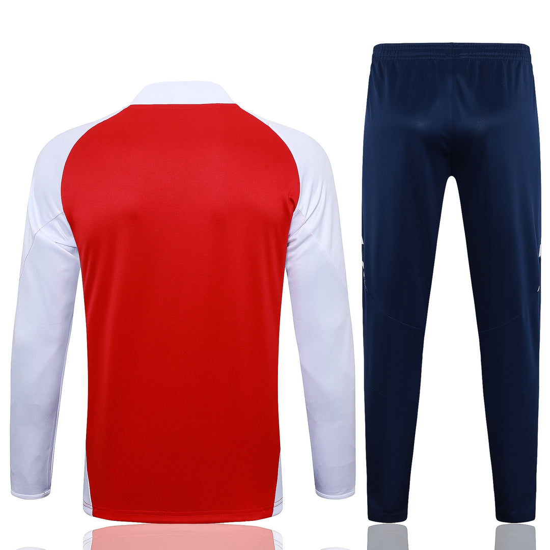 Conjunto Treino Arsenal 24/25 - Vermelho/Branco/Azul Marinho